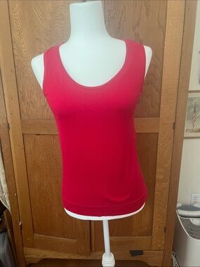 august silk Red Scoop Neck Women's Tank Top